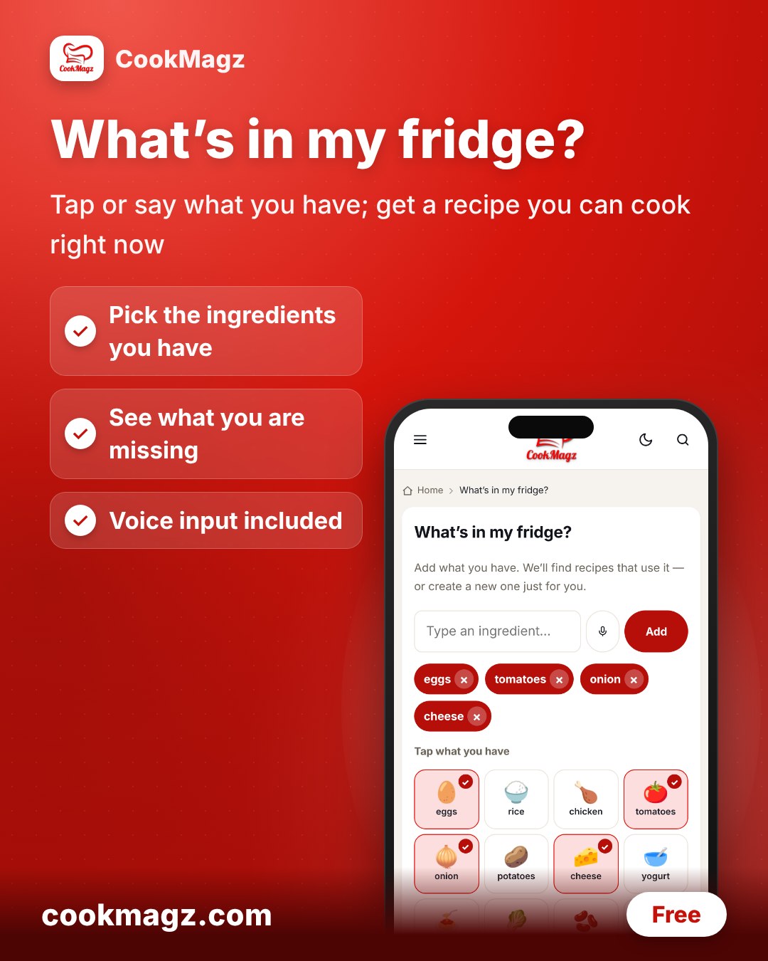 What’s in my fridge?