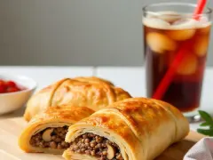 Meat and Cheese Strudel with Pizza Dough: Easy Savory Recipe