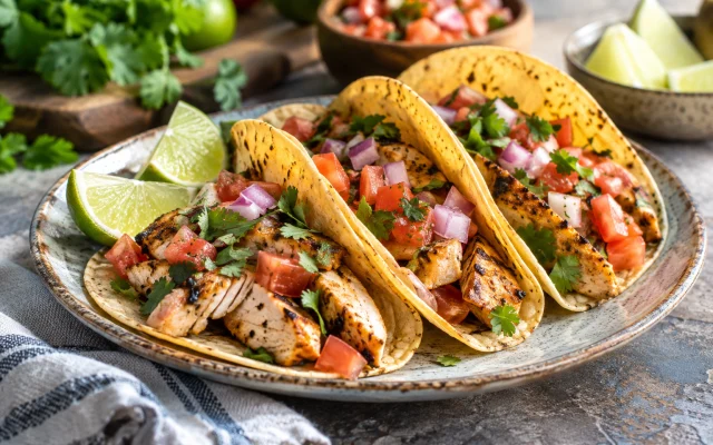Quick and Healthy Mexican-Style Chicken Tacos Recipe