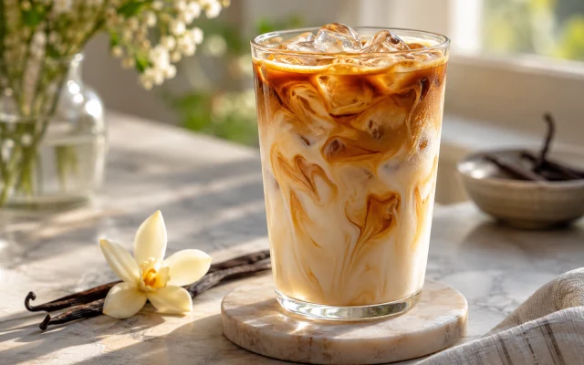 How to Make a Refreshing Vanilla Iced Latte at Home – A Café-Style Drink in Just 5 Minutes! 