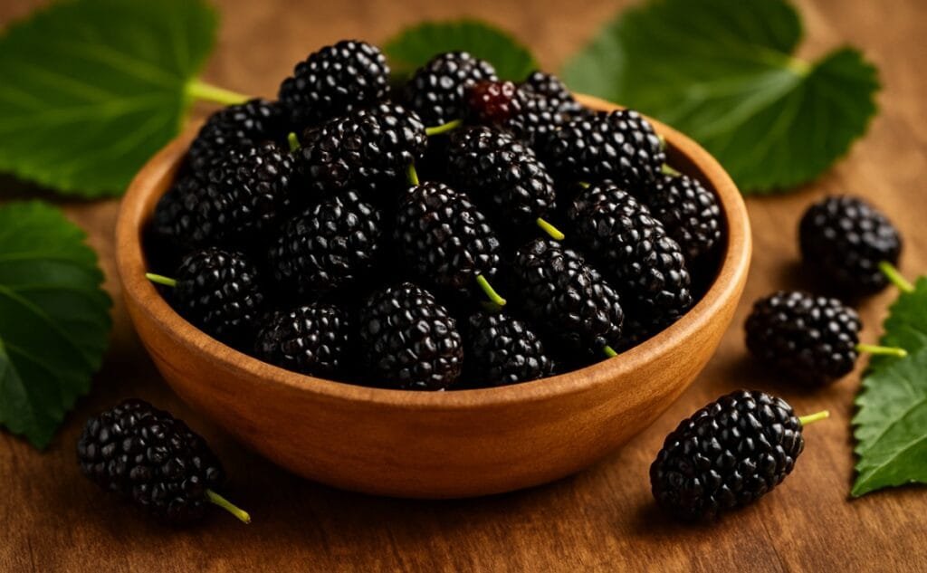 Health benefits of black mulberries