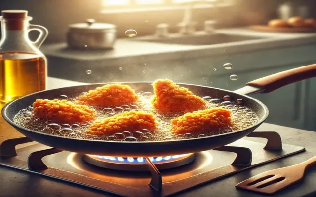 How to fry with oil correctly?