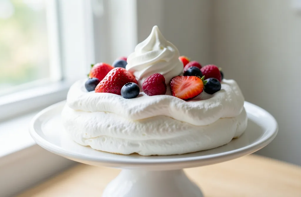 Australian pavlova with fresh berries