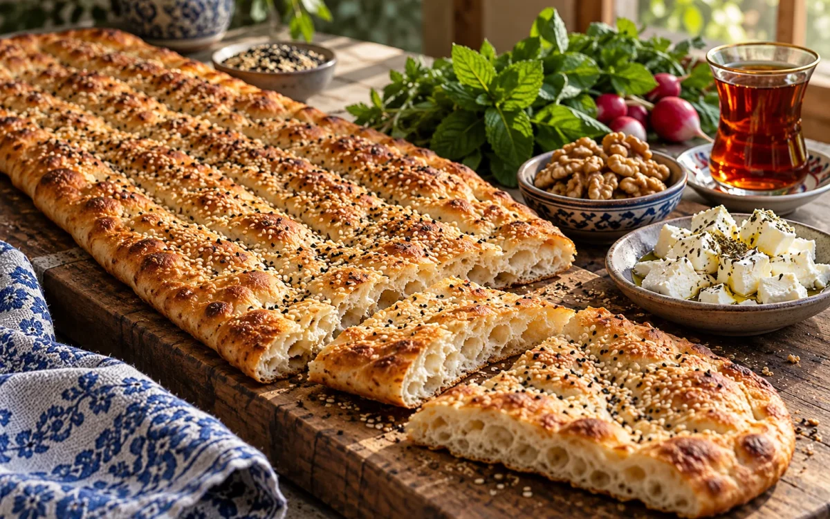 Barbari Bread: Persian Sesame Flatbread, Soft Inside, Crisp Outside