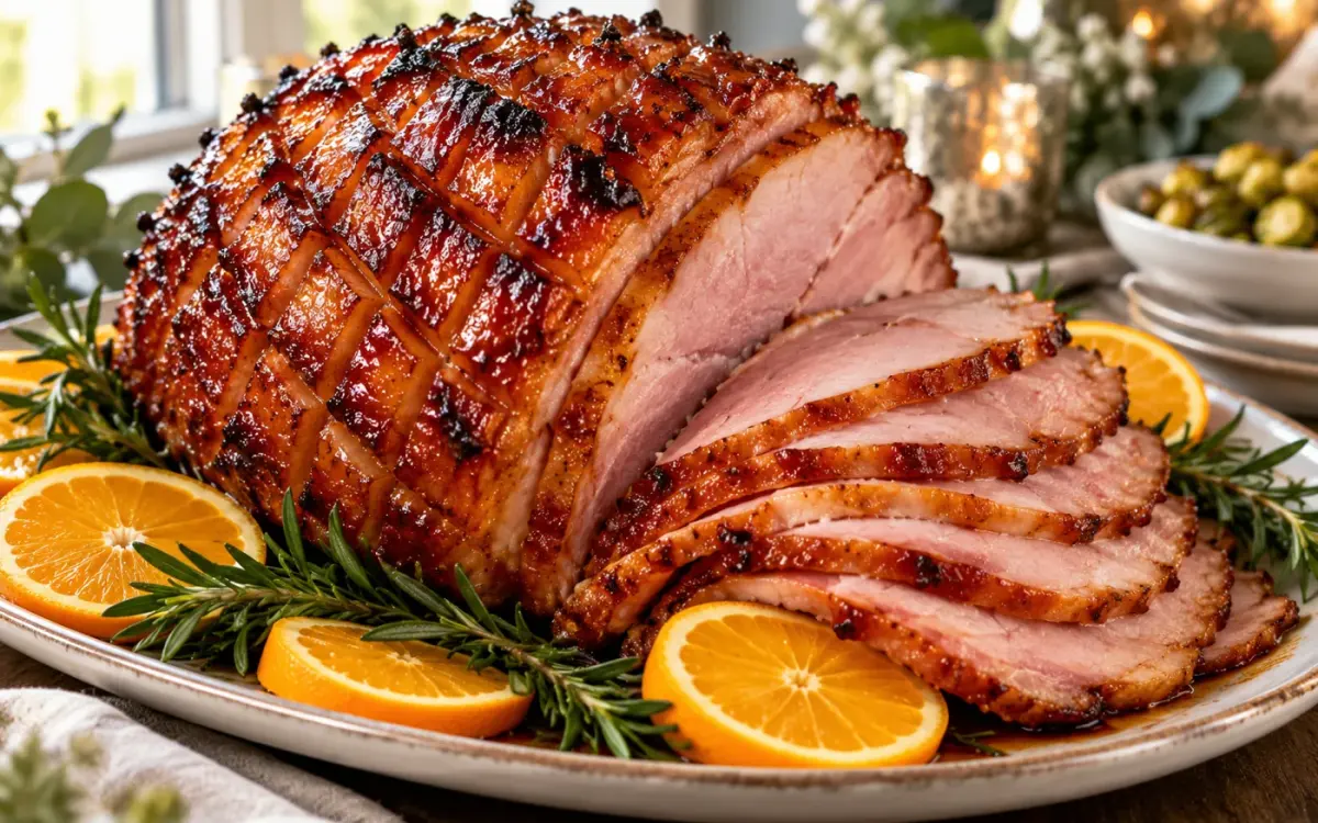 Brown Sugar Honey Glazed Ham for Christmas: Juicy, Easy and Make-Ahead