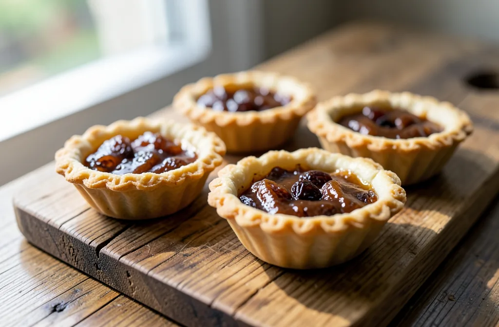 Canadian butter tarts with brown sugar filling