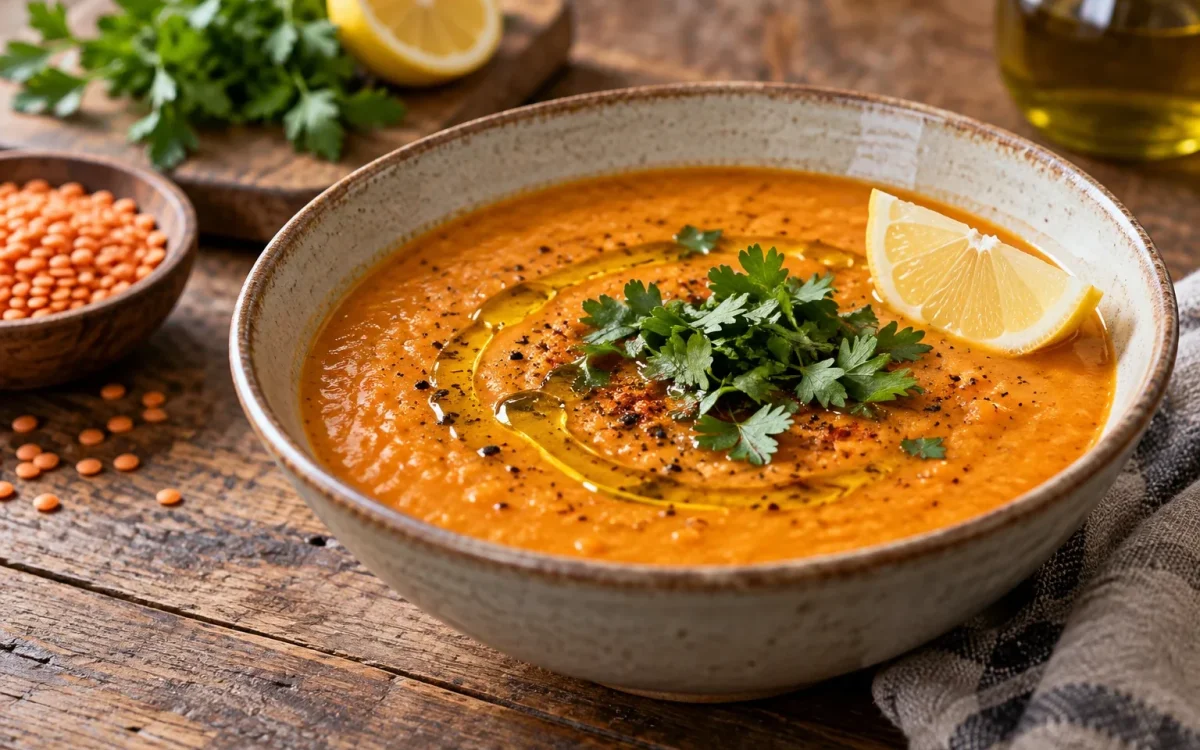 Red Lentil Soup with Lemon: Cozy, Creamy and Ready in 35 Minutes