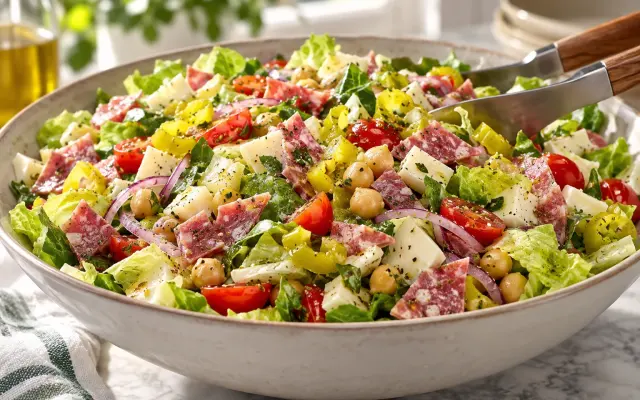 Chopped Italian Salad: The Viral Crunchy Salad with Salami and Chickpeas