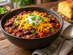 چیلی گوشت و لوبیا: غلیظ، گرم و خوشمزه‌تر در روز بعد
