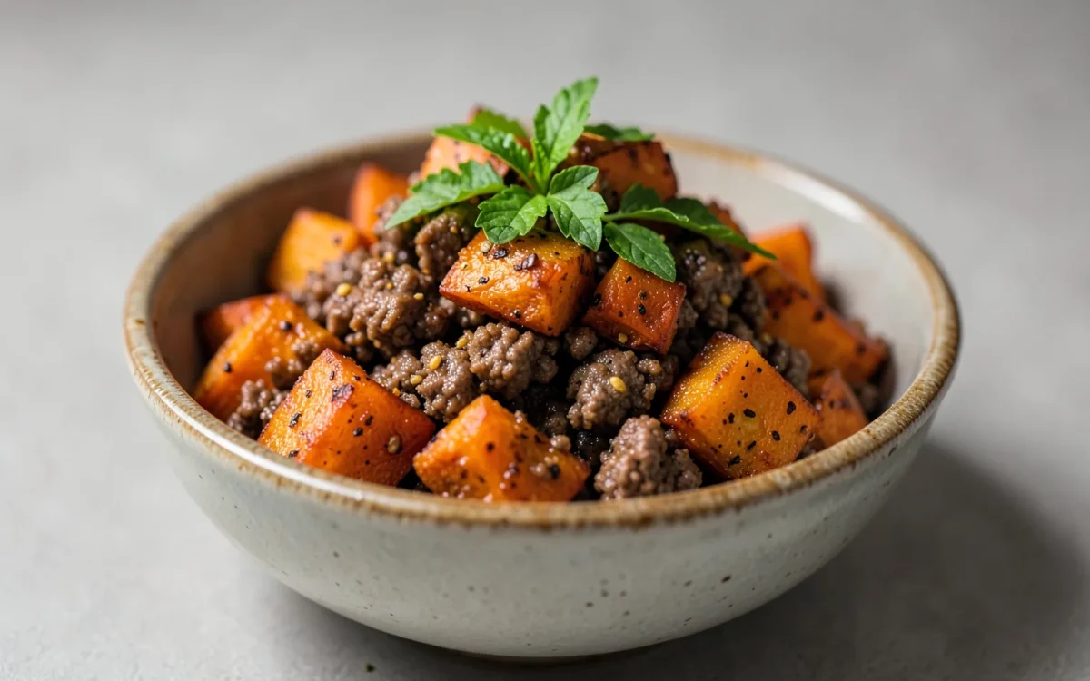 Sweet Potato and Ground Beef Bowl: An Easy Weeknight Meal