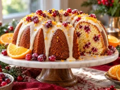 Cranberry Orange Bundt Cake for Thanksgiving and Christmas