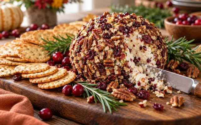 Cranberry Pecan Cheese Ball for Thanksgiving: Easy, Make-Ahead