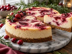 Cranberry Swirl Cheesecake for Thanksgiving: Creamy, Make-Ahead