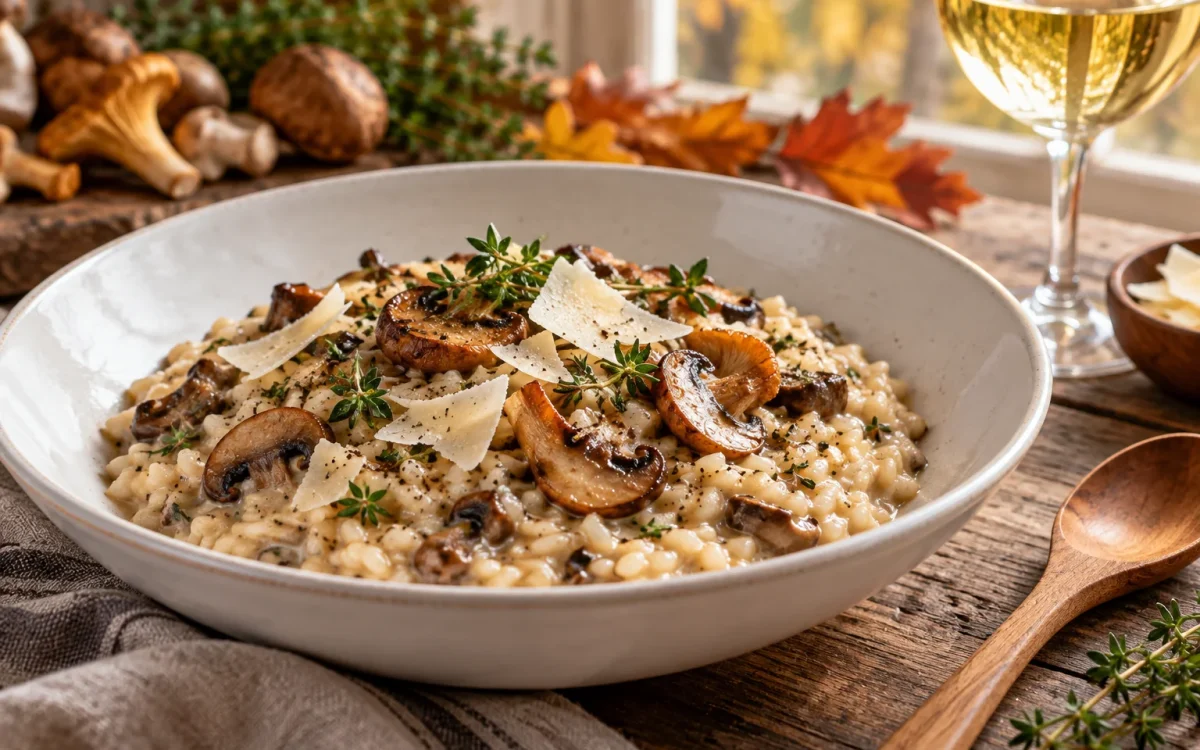 Creamy Mushroom Risotto: Easy Stovetop Method for Autumn