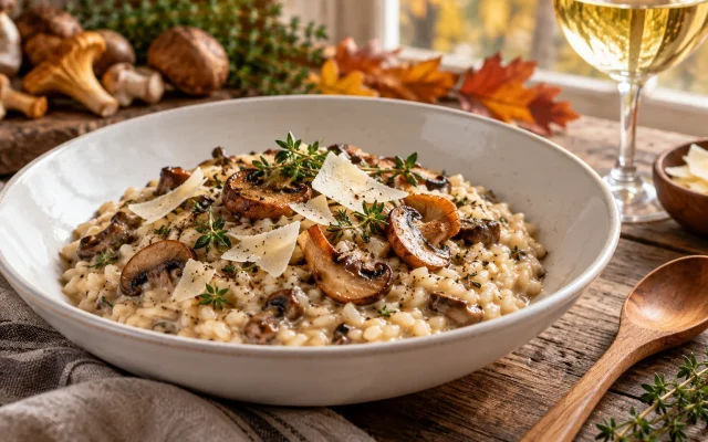 Creamy Mushroom Risotto: Easy Stovetop Method for Autumn