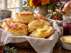 Flaky Buttermilk Biscuits for Thanksgiving: Make-Ahead and Freezer-Friendly