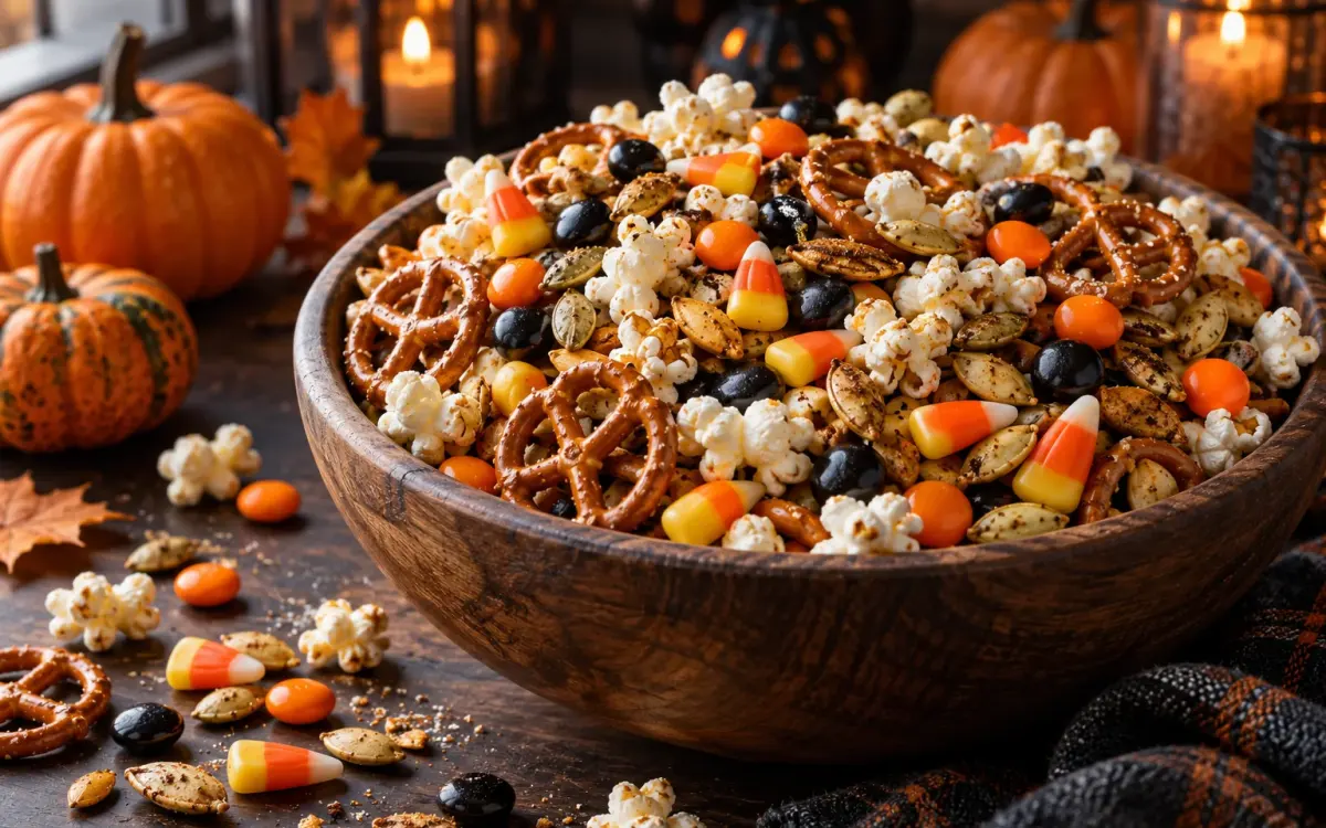 Halloween Snack Mix: Sweet, Salty and Ready in 15 Minutes