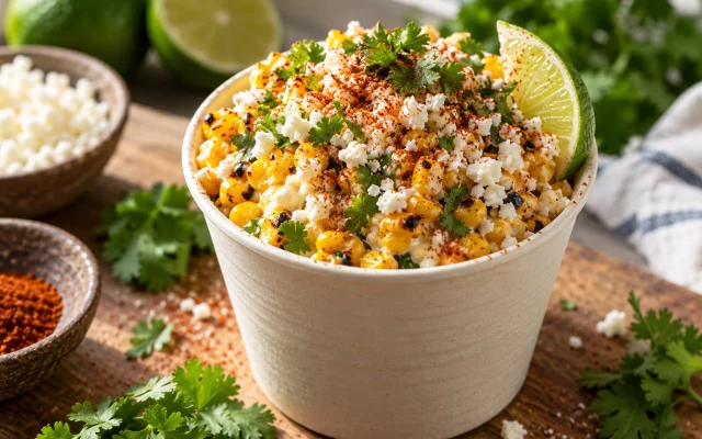 Mexican Corn in a Cup (Esquites): Easy, Healthy Recipe