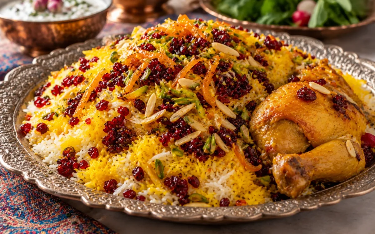 Jeweled Rice (Javaher Polo): Persian Celebration Rice for Yalda