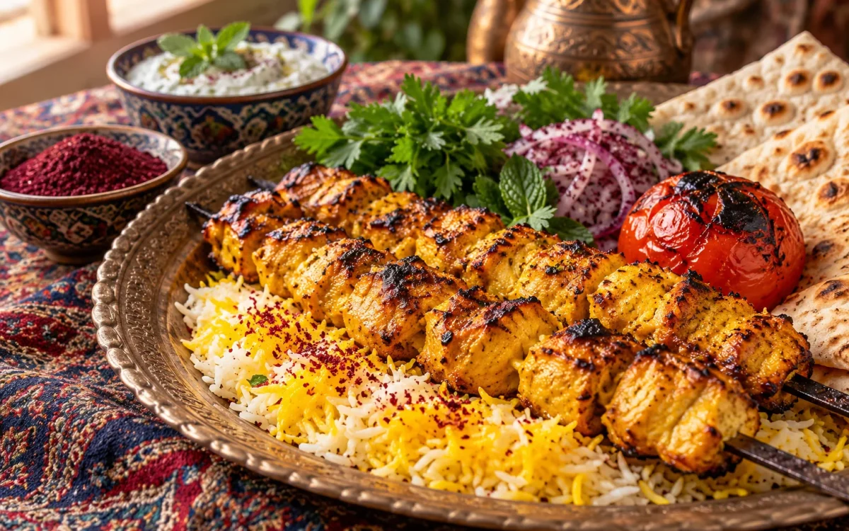 Joojeh Kebab (Persian Saffron Chicken Kebab)