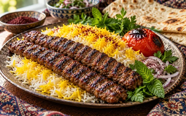 Kebab Koobideh (Persian Ground Meat Kebab)