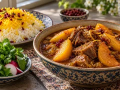 Khoresh Beh: Persian Quince and Lamb Stew for Autumn