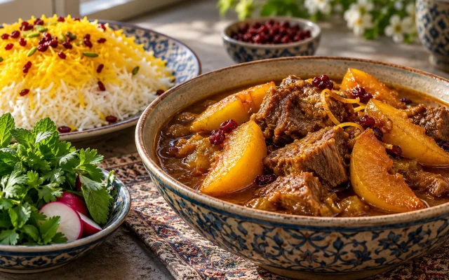 Khoresh Beh: Persian Quince and Lamb Stew for Autumn