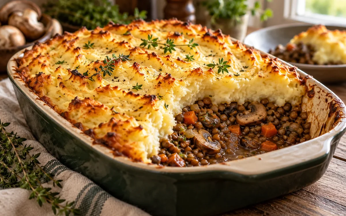 Lentil and Mushroom Shepherd's Pie: Hearty Vegetarian Comfort