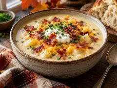 Loaded Baked Potato Soup: Creamy, Cozy and Ready in 45 Minutes
