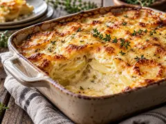 Make-Ahead Scalloped Potatoes for Thanksgiving: Creamy and Cheesy