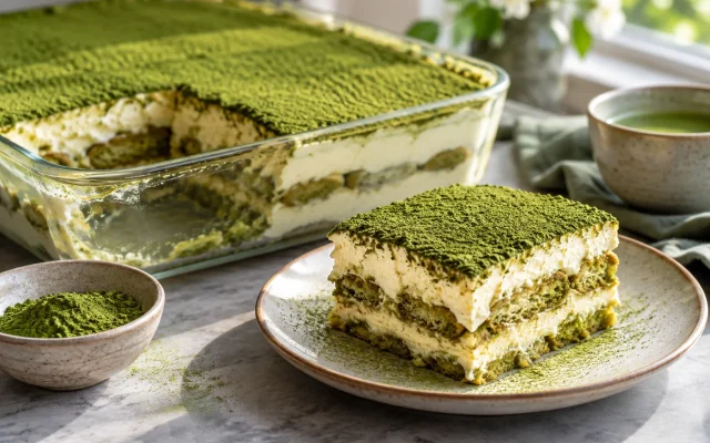 No-Bake Matcha Tiramisu