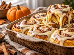 رول دارچینی کدوحلوایی شبانه: آماده از شب قبل برای صبح شکرگزاری