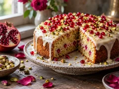 Pomegranate Pistachio Cake for Yalda Night: Moist and Easy
