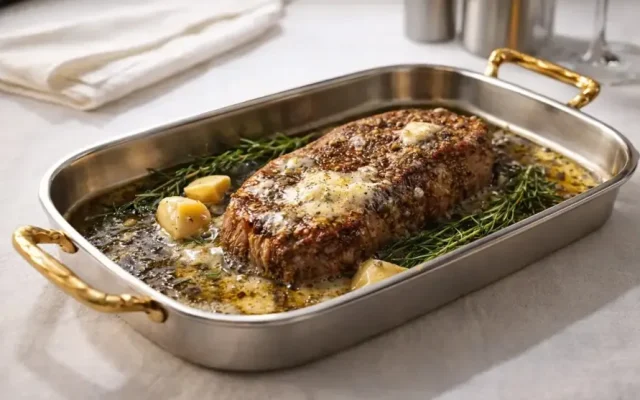 Perfect Reverse Sear Garlic Butter Steak (Restaurant Method)