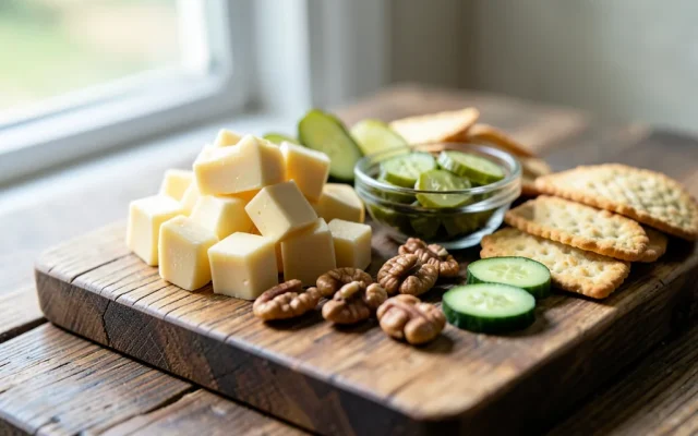 Savory Snack Plate at Home: A Balanced Alternative to Sweet Treats