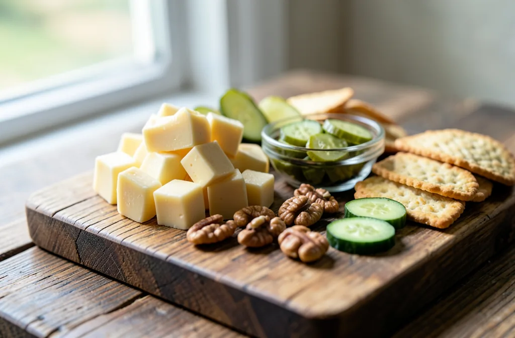 Savory Snack Plate at Home: A Balanced Alternative to Sweet Treats