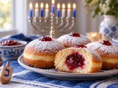 Sufganiyot for Hanukkah: Fluffy Jelly Doughnuts at Home