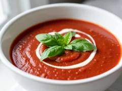 سوپ گوجه‌فرنگی با گوجه‌ی تازه: دستور ساده برای عصرهای خنک