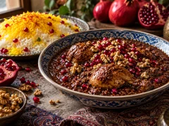 فسنجان مرغ: خورش گردو و انار برای شب یلدا