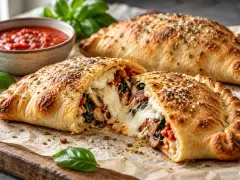 Homemade Calzones: Crispy, Cheesy and Make-Ahead